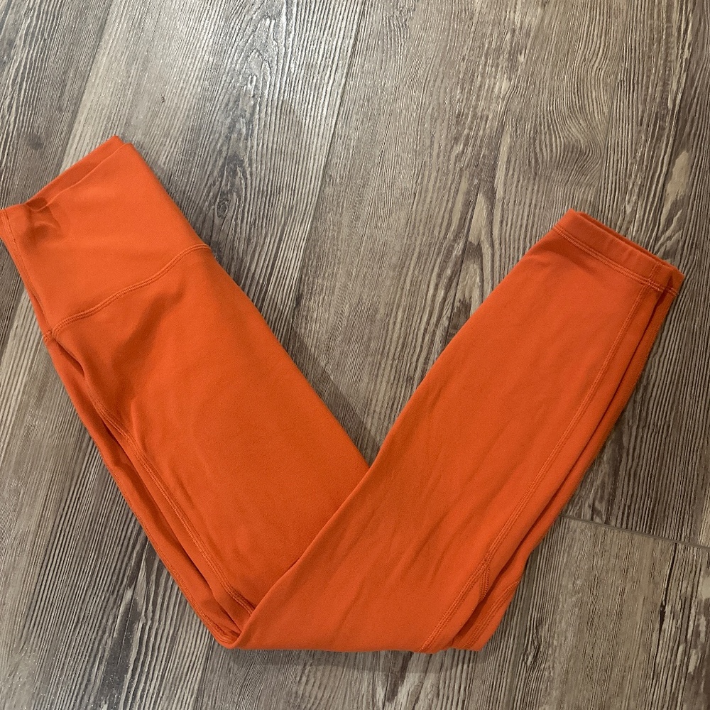Lululemon 7/8 leggings, burnt orange, sz 4